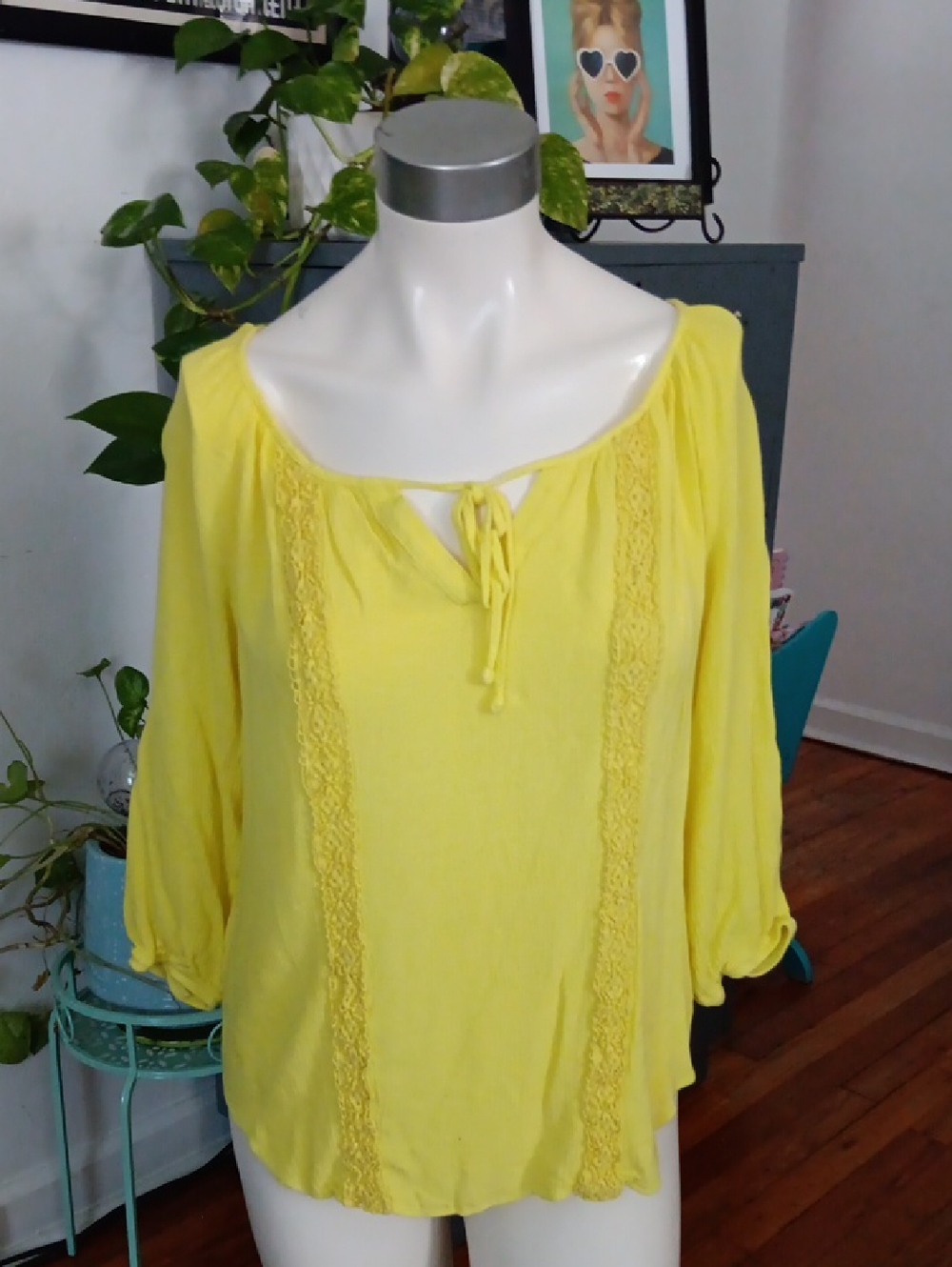 Alyx Bright Yellow Boho Blouse
